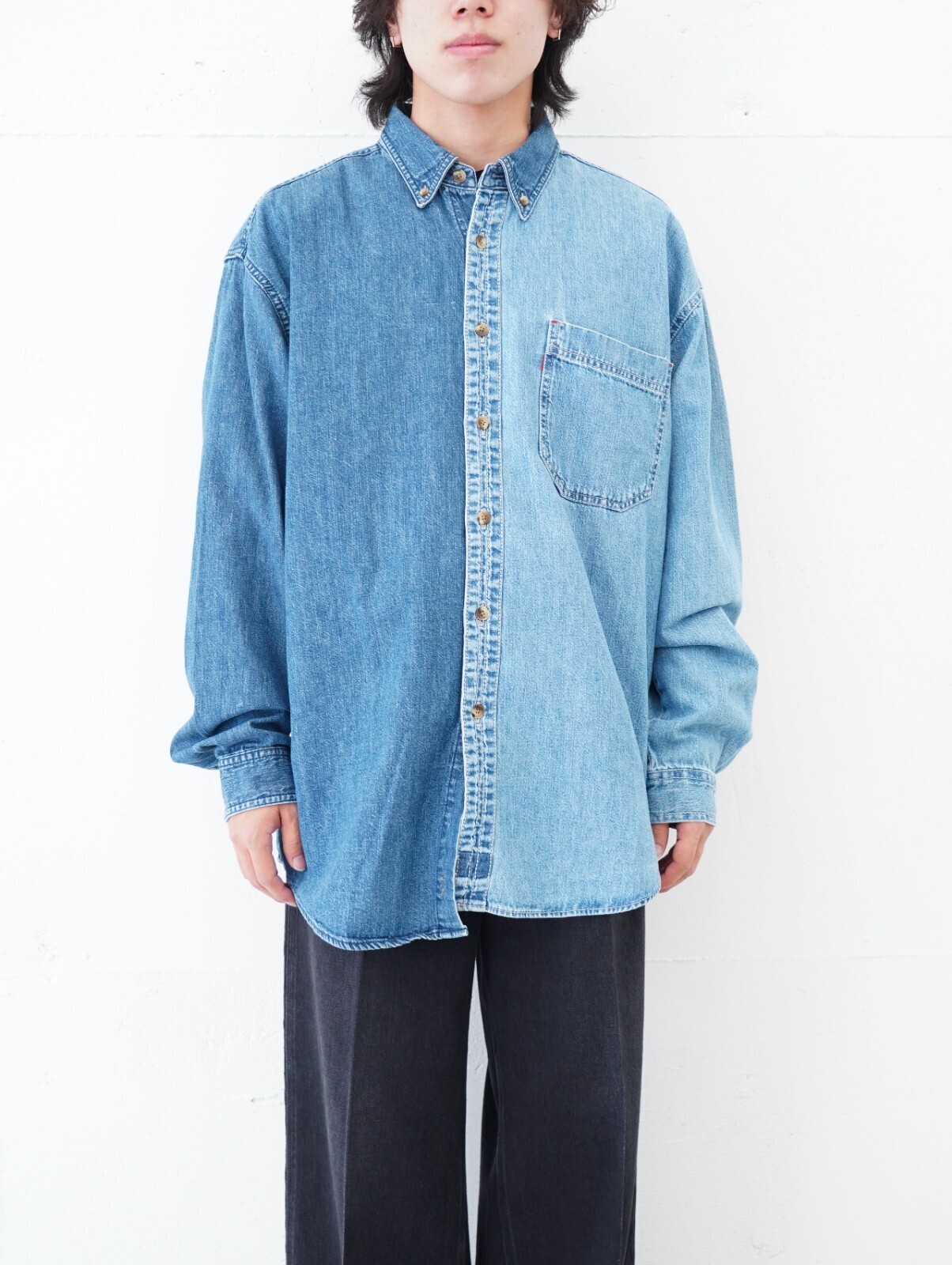 SEVEN BY SEVEN WOMENS & MENS REWORK ASYMMETRY SHIRTS- Base Work - IMAGE1