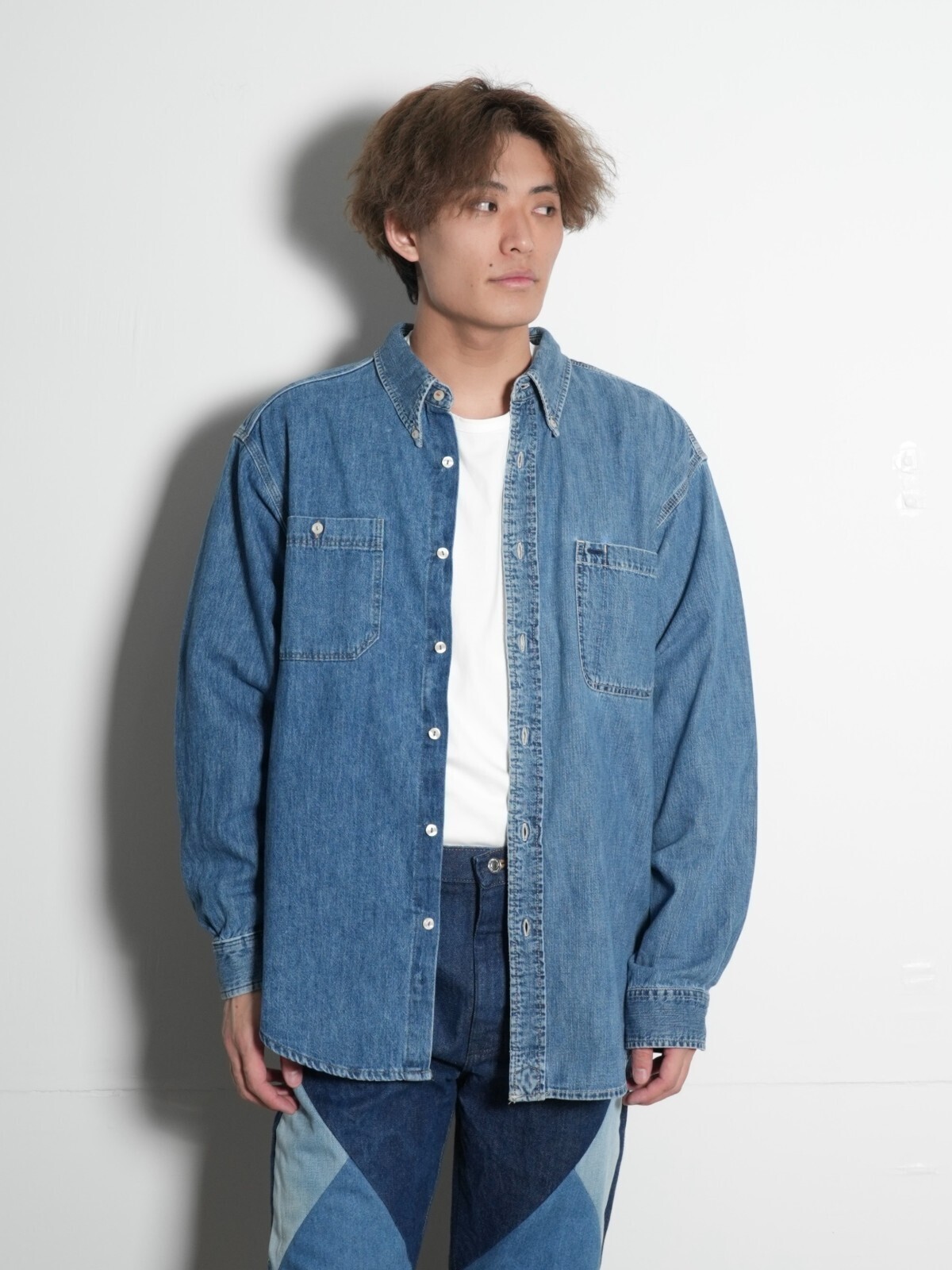 GB様ご依頼服 リワークアシンメトリーシャツ -ワークベース- - セブンバイ