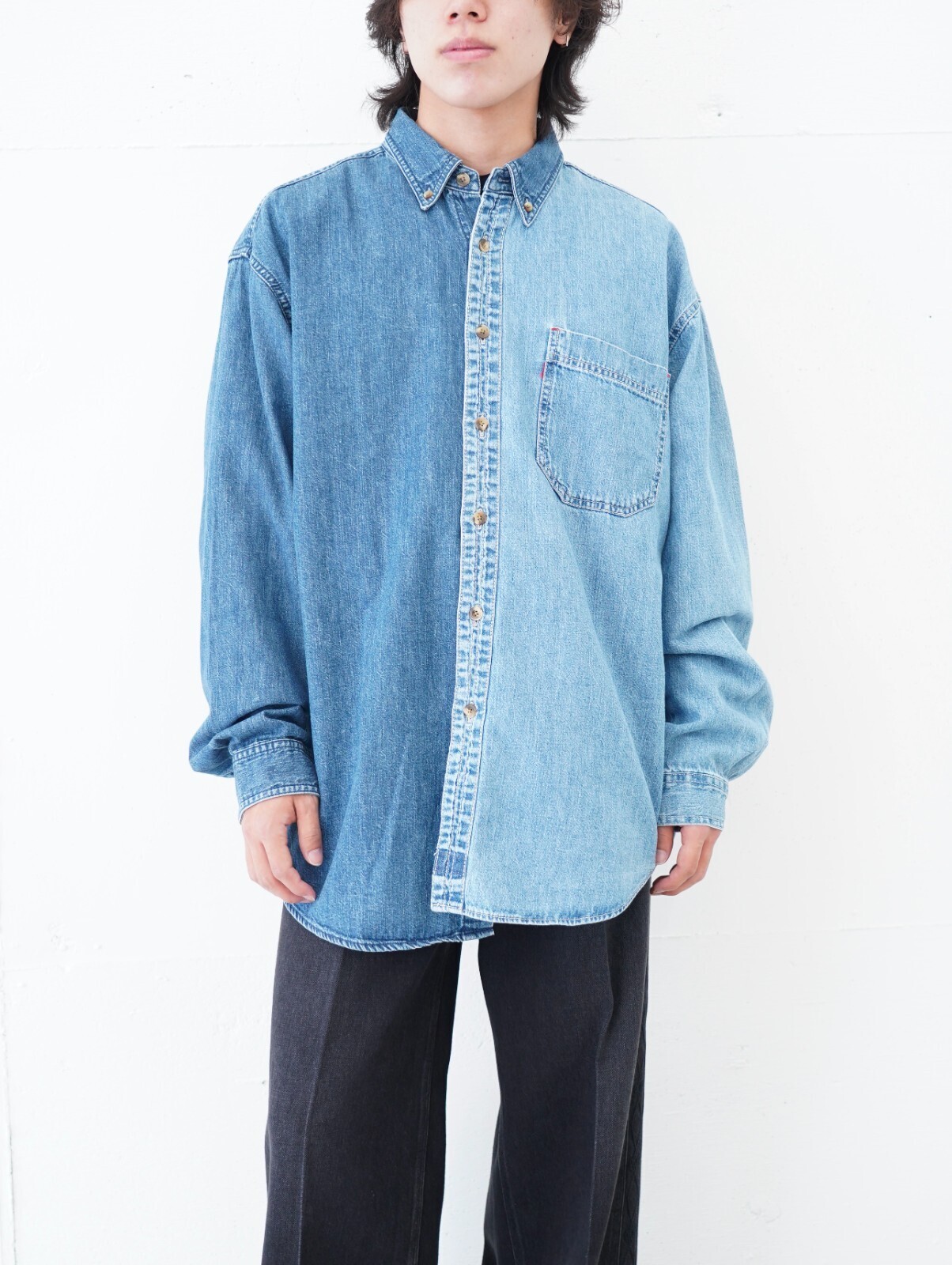 SEVEN BY SEVEN WOMENS & MENS REWORK ASYMMETRY SHIRTS- Base Work - IMAGE4