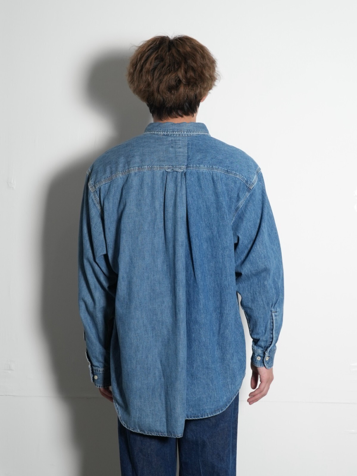 705　空がこんなに青いわけがない('93オフィス・シロウズ/サントリー) AOZORA アオゾラブルーヘブン シャツ DENIMヒッコリーSSゲーム