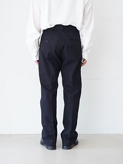 SEVEN BY SEVEN MENS FLARE TROUSERS- Hard twist twill - IMAGE3