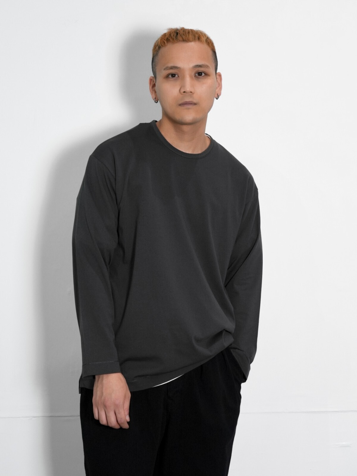 CURLY&Co. WOMENS & MENS CHAIN STITCH TEE L/S IMAGE7