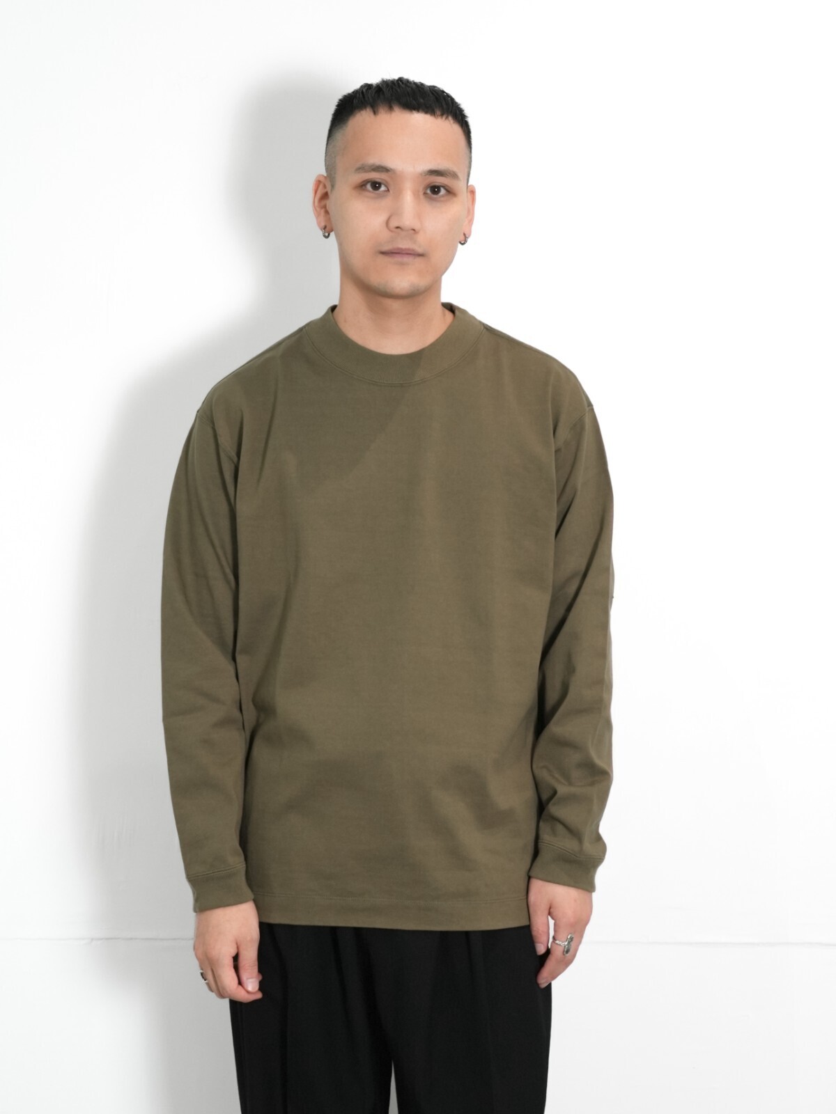 CURLY&Co. WOMENS & MENS HEAVY PLATING TEE L/S IMAGE1