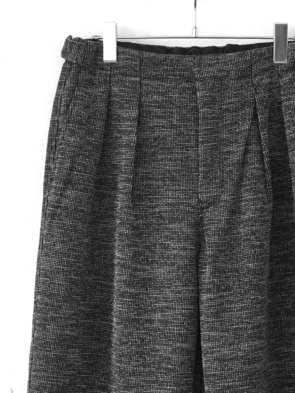 CURLY&Co. WOMENS & MENS STRAIGHT SILHOUETTE TAB PANTS -tweed-  IMAGE7