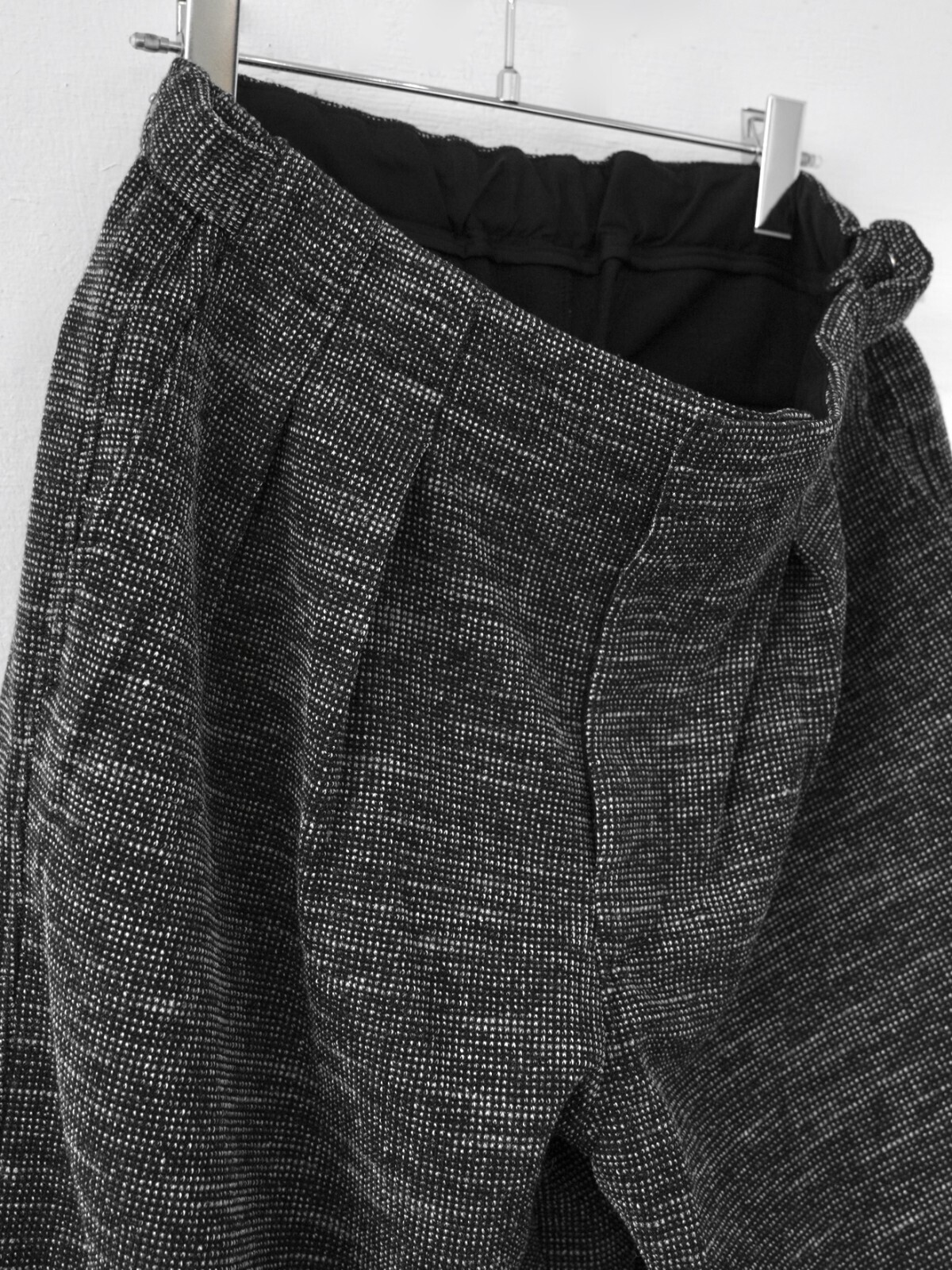 CURLY&Co. WOMENS & MENS STRAIGHT SILHOUETTE TAB PANTS -tweed-  IMAGE8