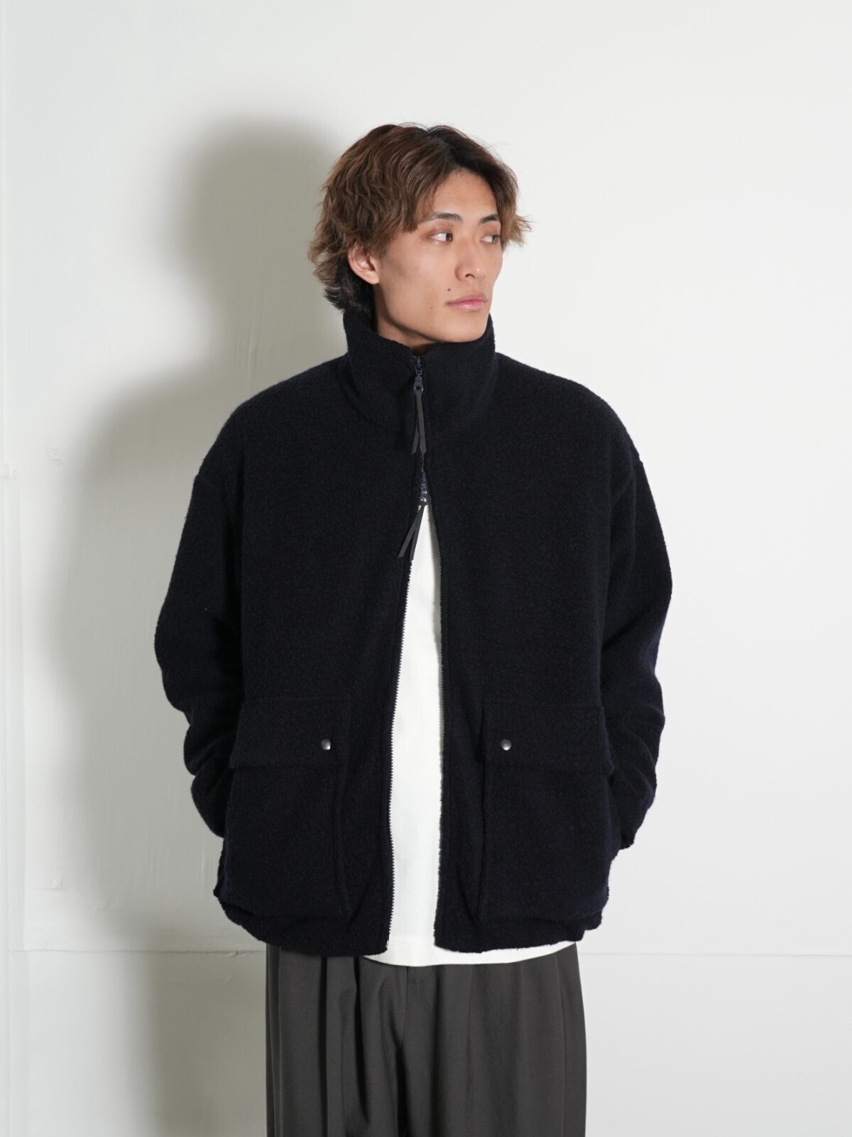 CURLY&Co. 女士 & 男士 RECYCLED WOOL TUBE-NECK BLOUSON  图片23