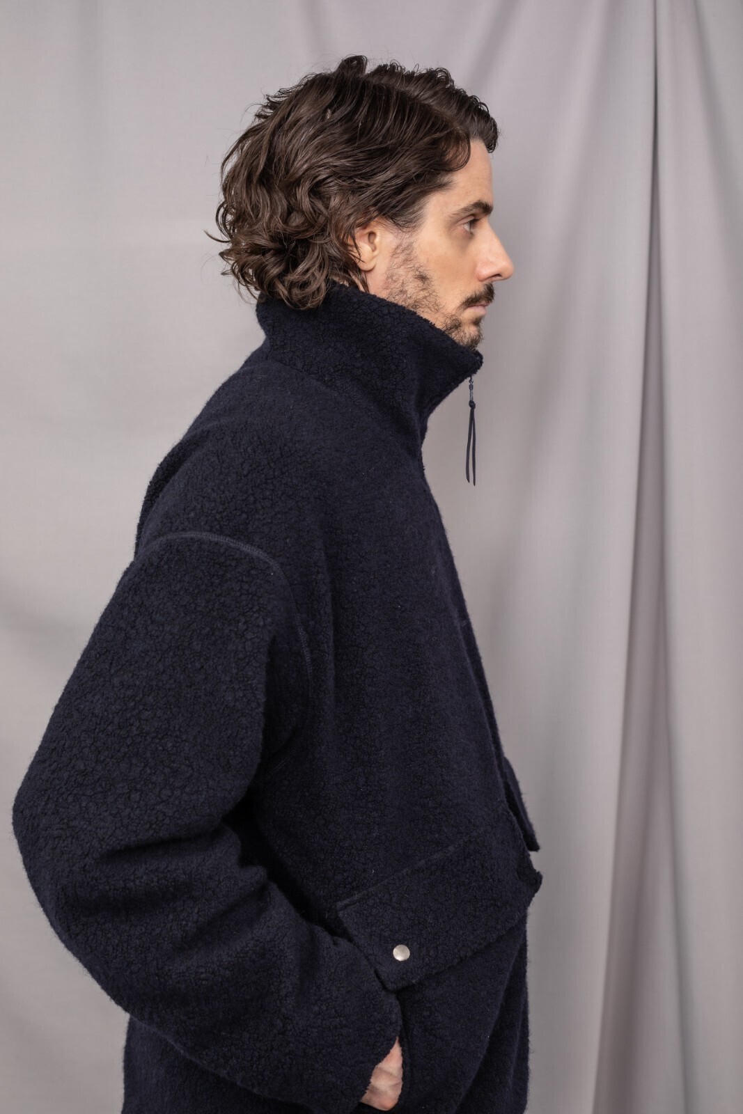 CURLY&Co. 女士 & 男士 RECYCLED WOOL TUBE-NECK BLOUSON  图片26