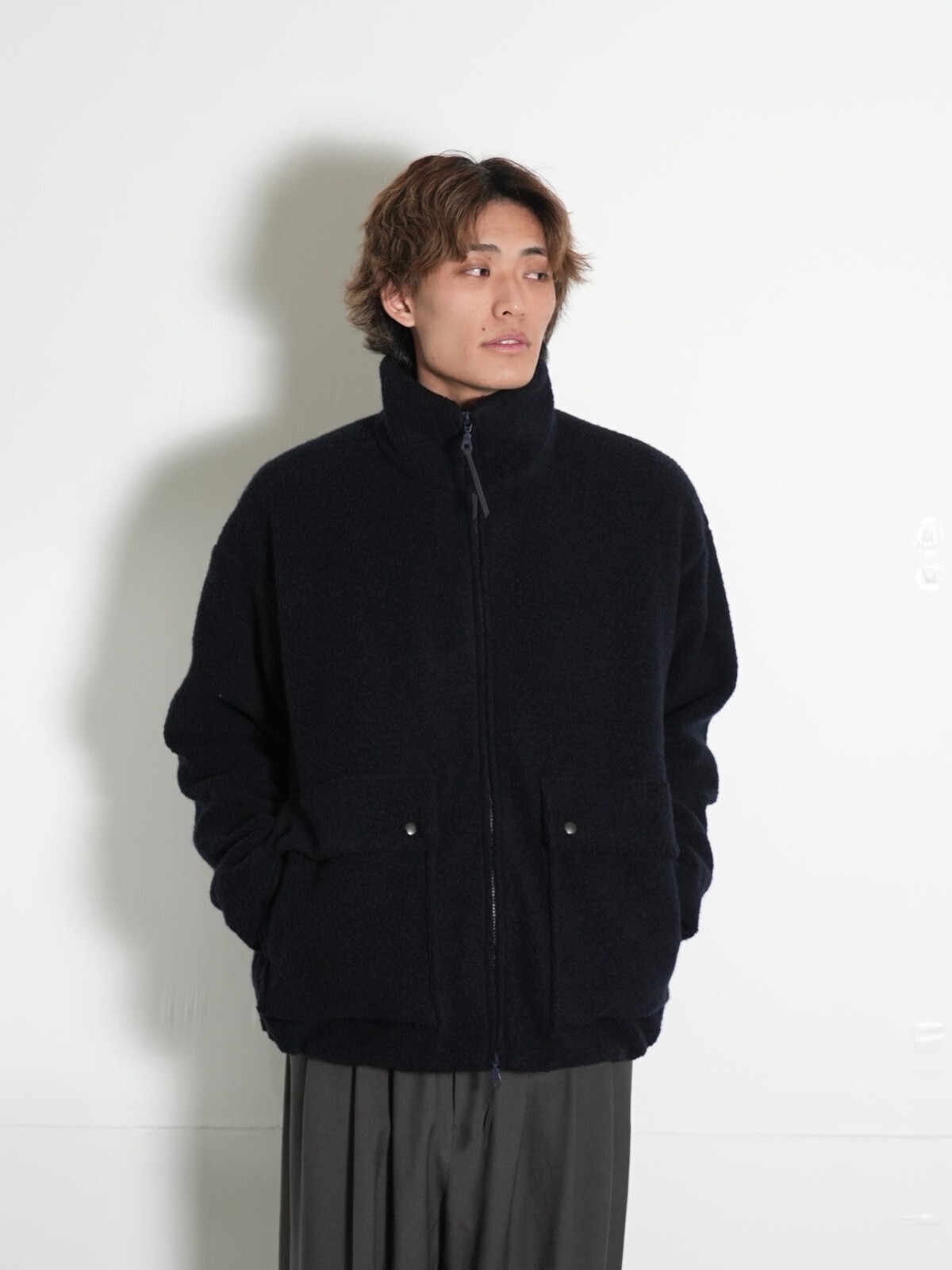 CURLY&Co. 女士 & 男士 RECYCLED WOOL TUBE-NECK BLOUSON  图片20