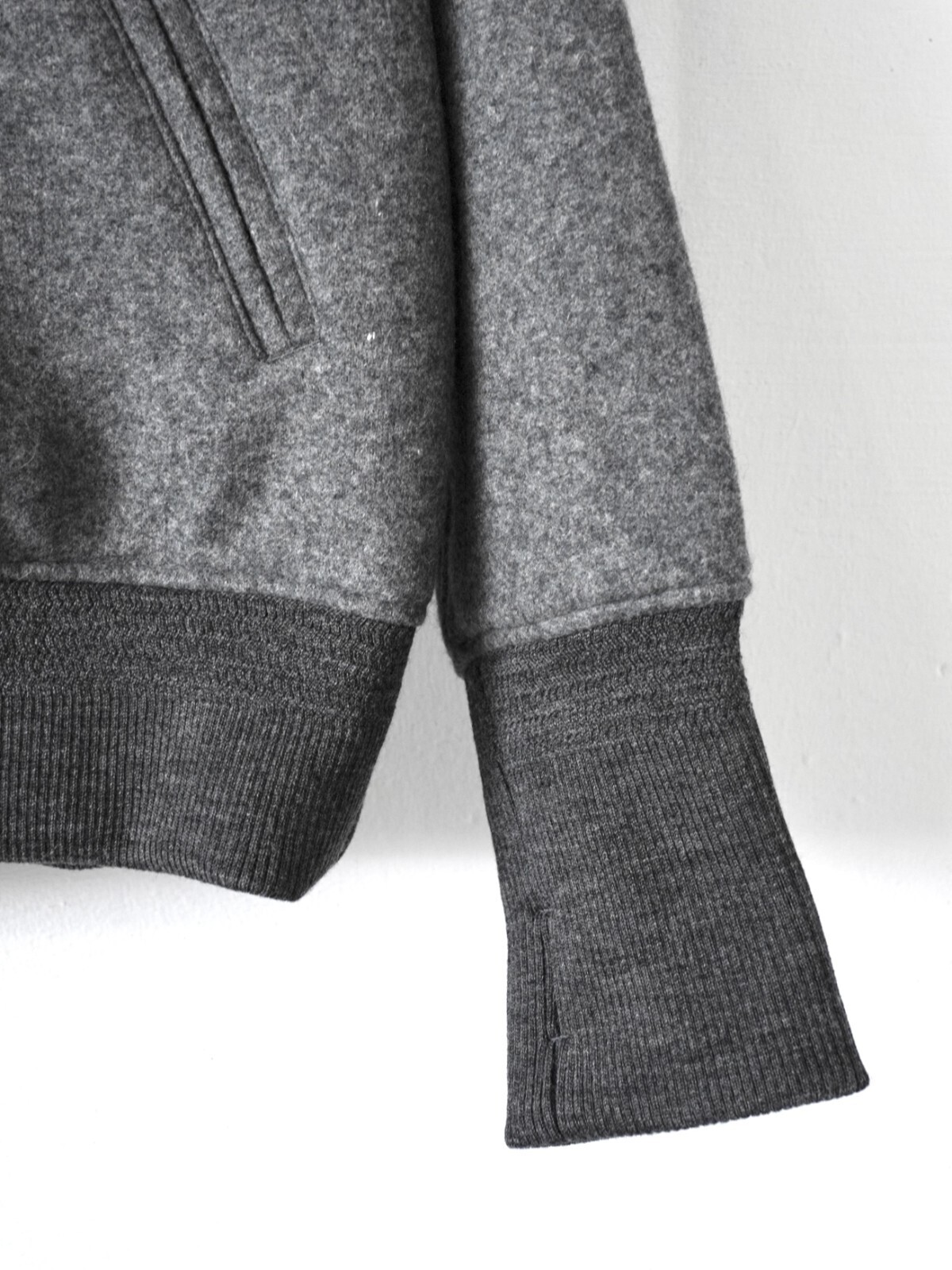 カーリー レディース & メンズ リサイクル尾州ウールバーシティジャケット 画像5