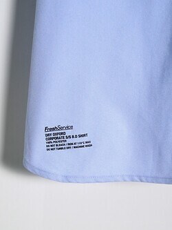 フレッシュサービス メンズ ドライオックスフォード コーポレートボタンダウンシャツ(半袖) 写真7