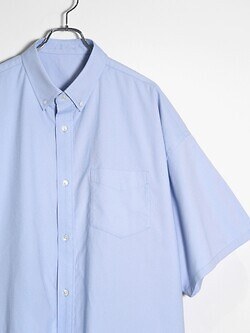 フレッシュサービス メンズ ドライオックスフォード コーポレートボタンダウンシャツ(半袖) 写真5