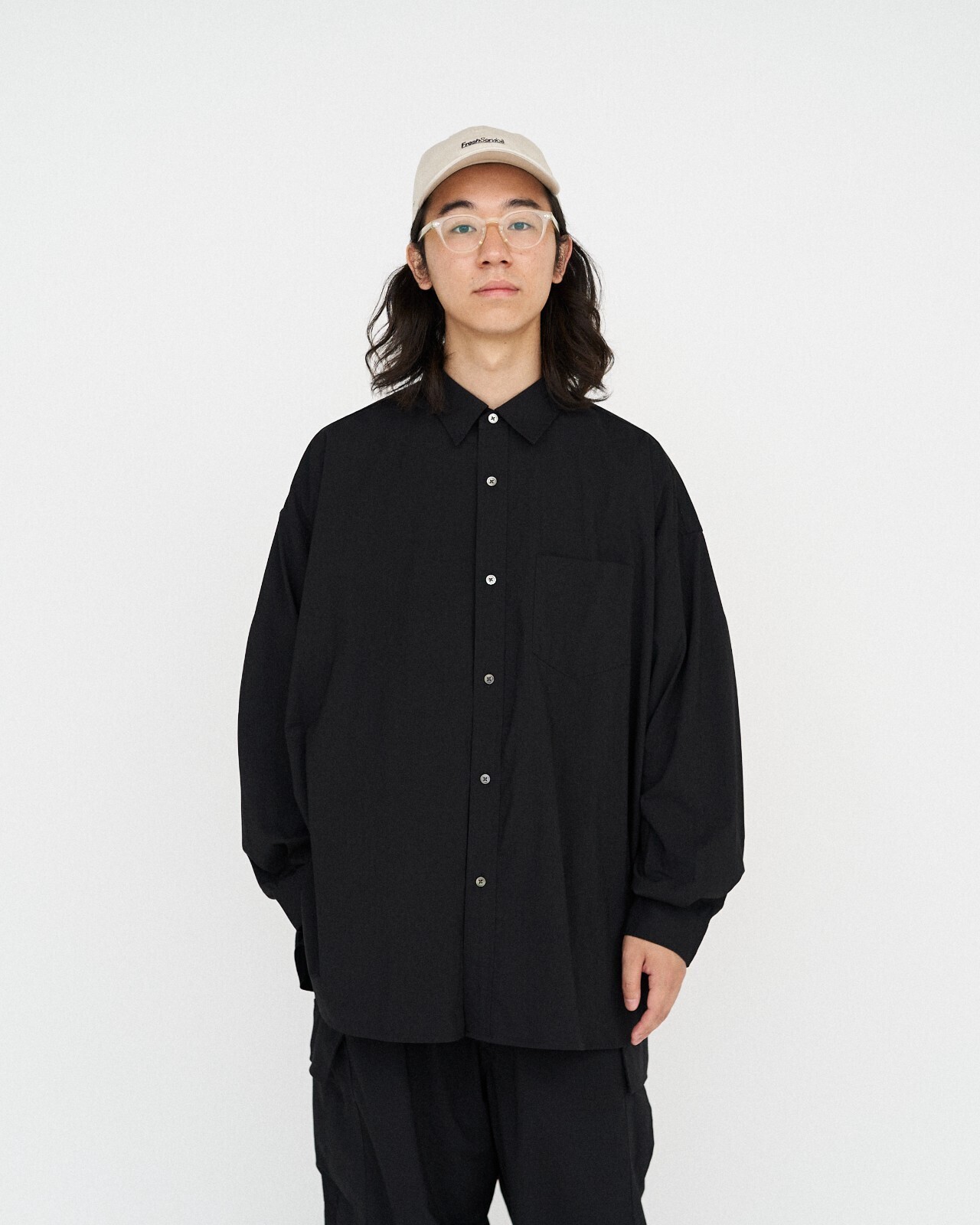 FreshService MENS MICRO TYPEWRITER CORPORATE L/S REGULAR COLLAR SHIRT IMAGE10