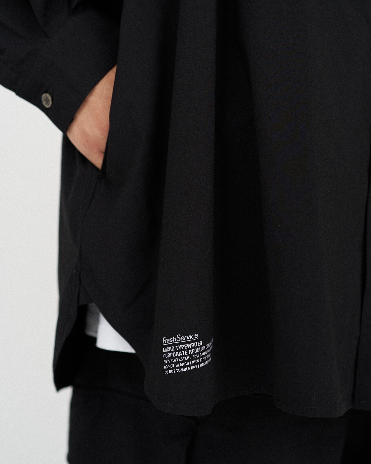 FreshService MENS MICRO TYPEWRITER CORPORATE L/S REGULAR COLLAR SHIRT IMAGE15