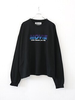 ダイリク(DAIRIKU) レディース & メンズ ”MOVIE” ロングTシャツ ブラック Free