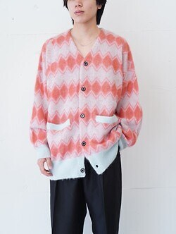 ダイリク レディース & メンズ モヘアボーダーカーディガン 画像15