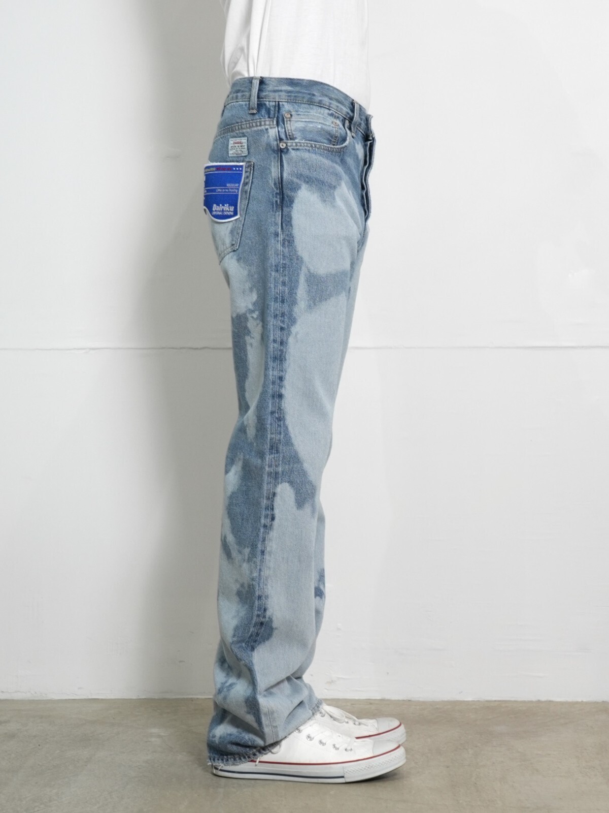 DAIRIKU 남성 "Bleach" Slim Denim Pants 이미지3
