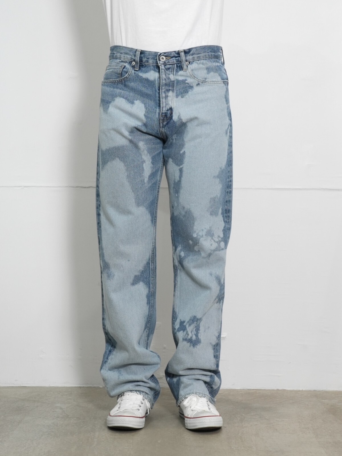 DAIRIKU 남성 "Bleach" Slim Denim Pants 이미지2