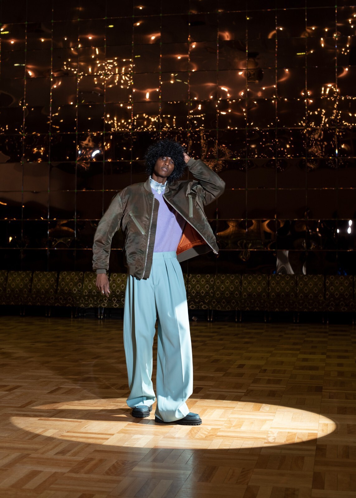 DAIRIKU 男士 "Terri" Tiedye Flight Jacket 图片9