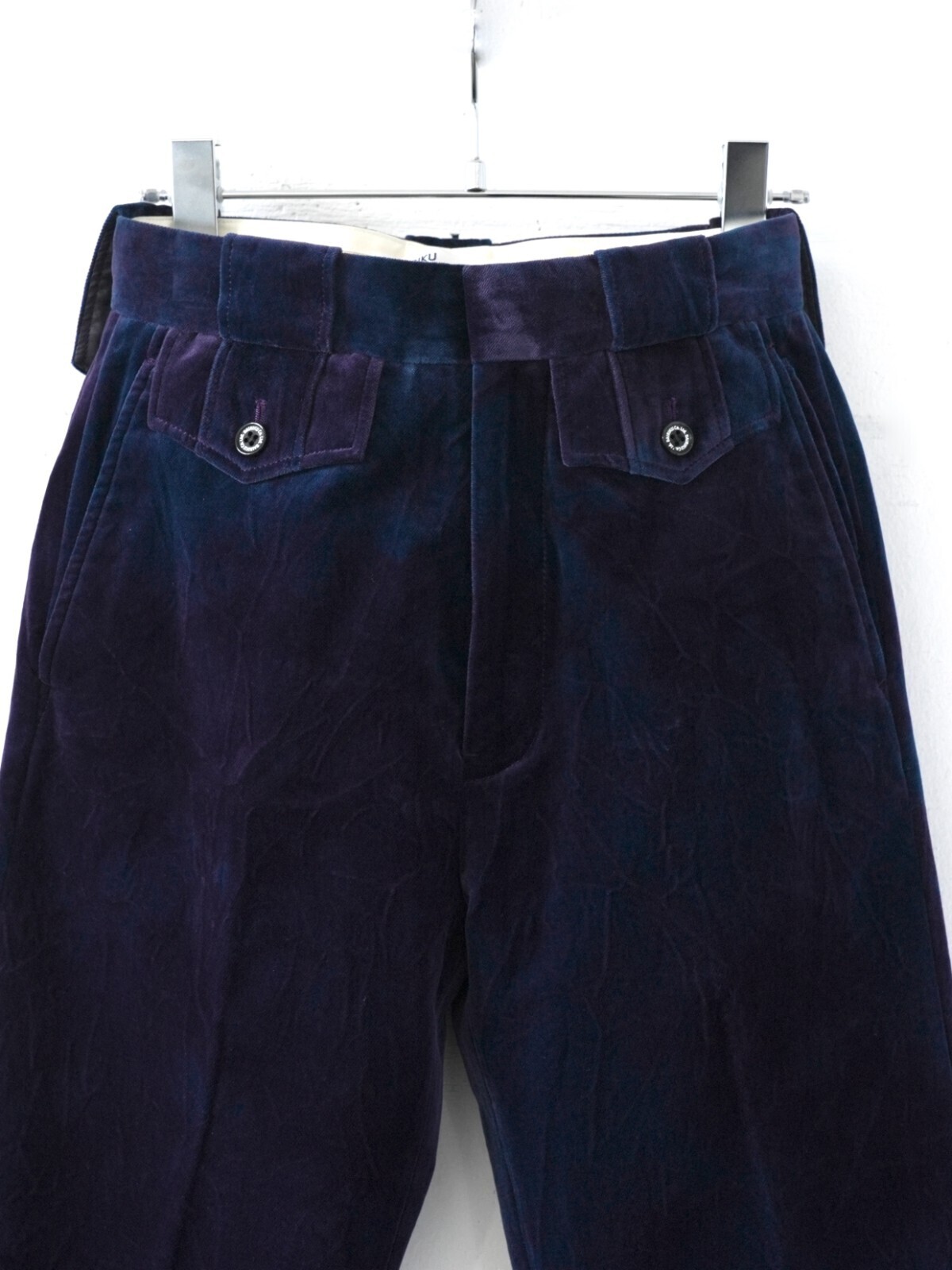 DAIRIKU WOMENS Tiedye Velour Flare Slacks IMAGE3