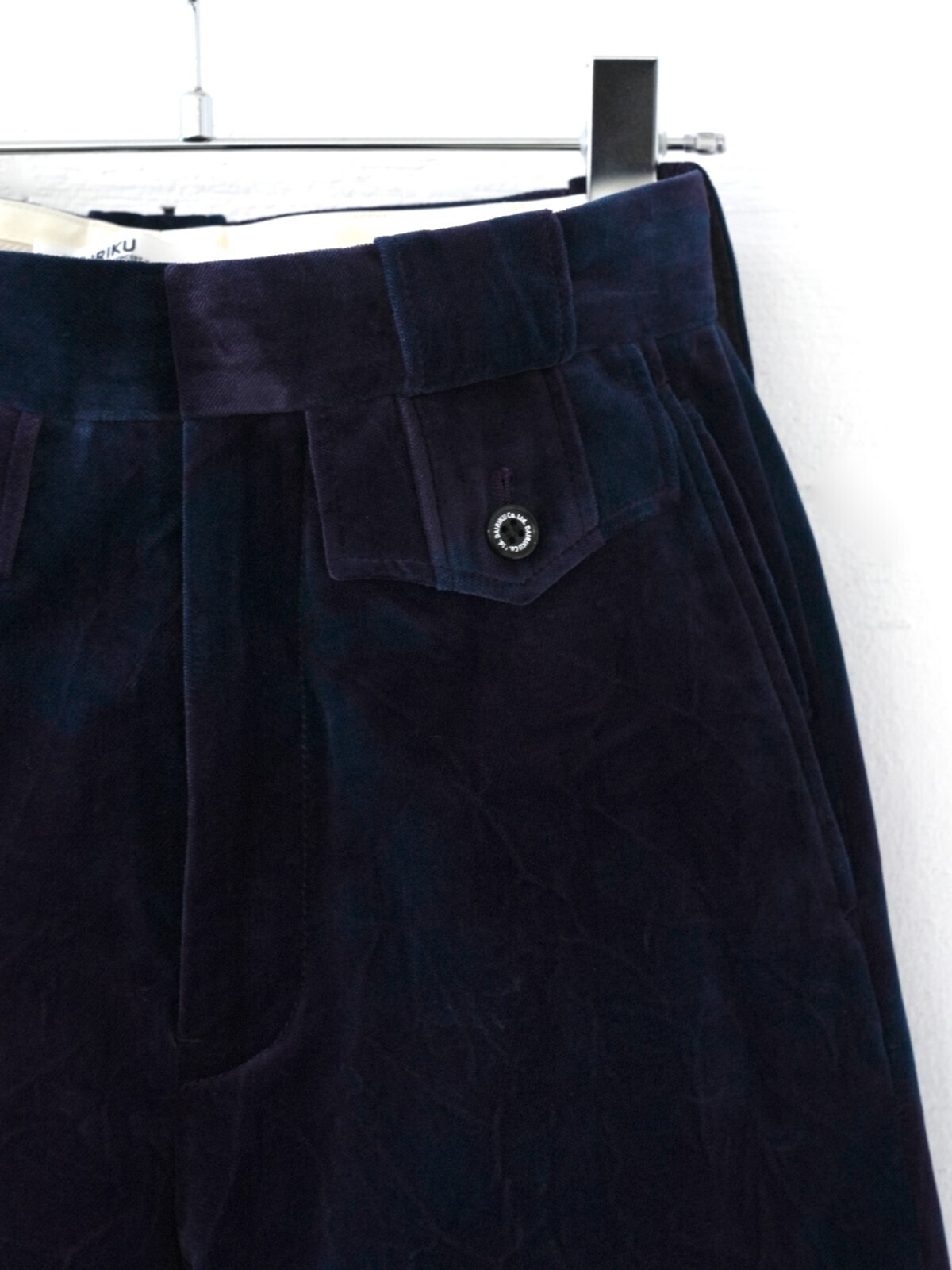 DAIRIKU WOMENS Tiedye Velour Flare Slacks IMAGE4