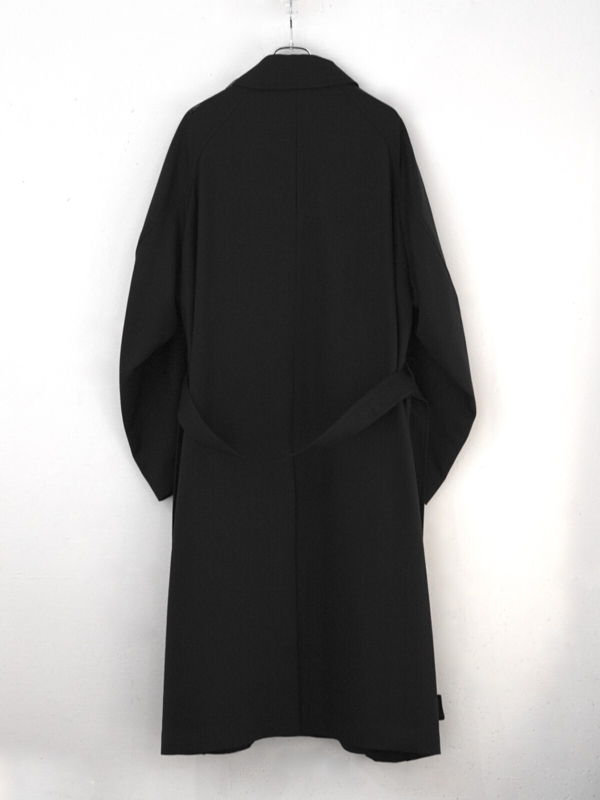 Blanc YM 女士 & 男士 Side Inverted Pleats Long Coat 图片7