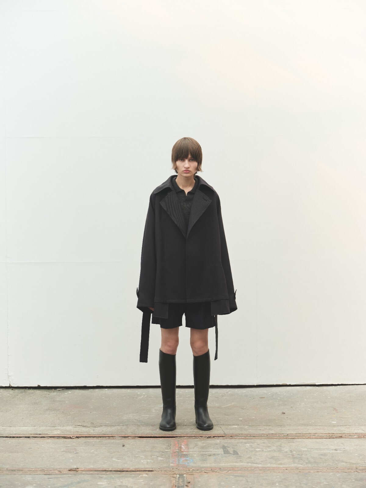 Blanc YM 女士 & 男士 Short Trench Coat 图片14