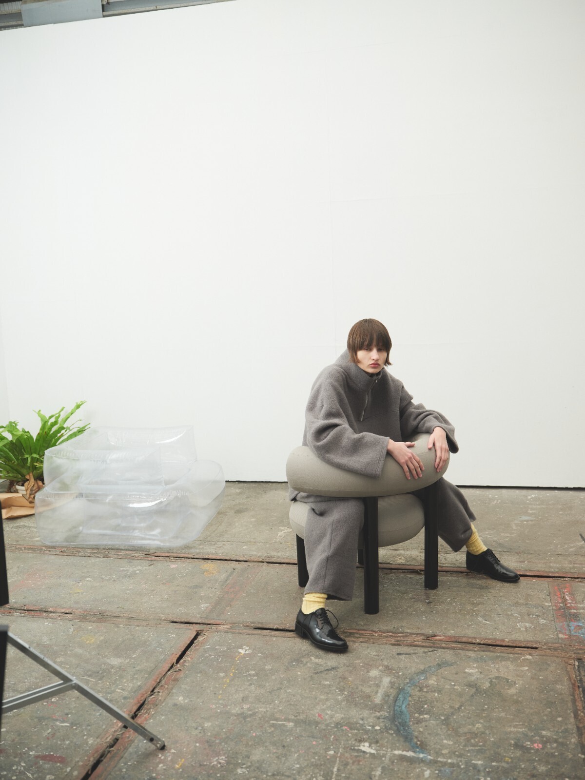 Blanc YM 女士 & 男士 Wool Half Zip Pullover 圖片11