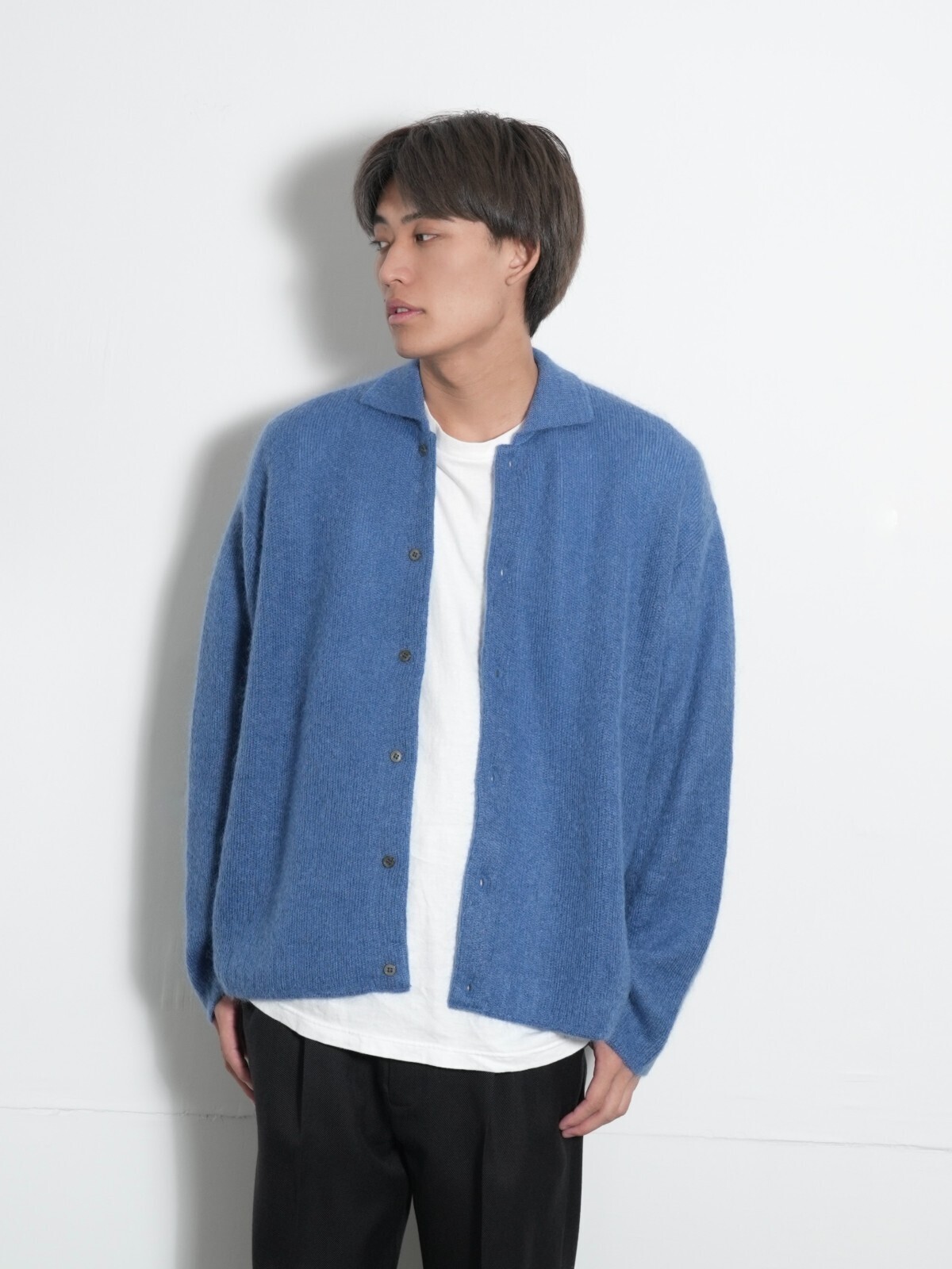 Blanc YM 女士 & 男士 Kid Mohair Knit Shirt 图片14
