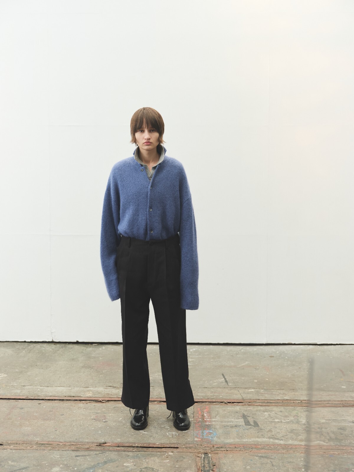 Blanc YM 女士 & 男士 Kid Mohair Knit Shirt 图片18