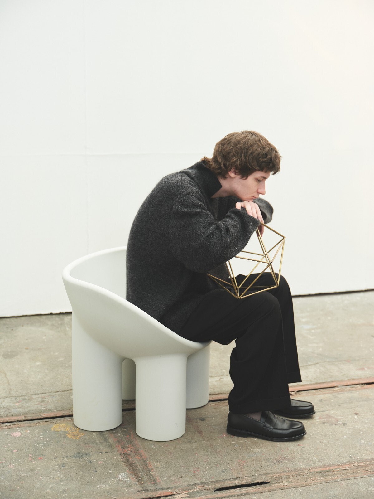 Blanc YM 女士 & 男士 Kid Mohair Knit Shirt 图片8