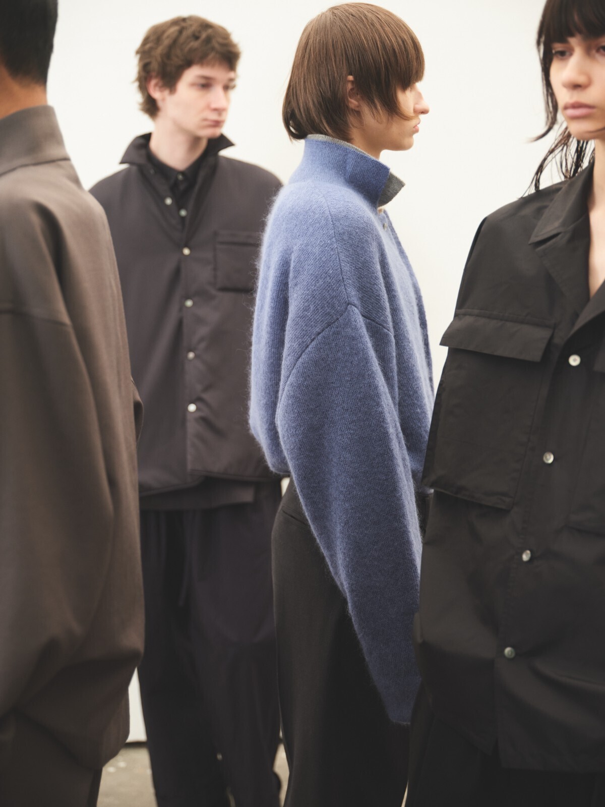 Blanc YM 女士 & 男士 Kid Mohair Knit Shirt 图片19