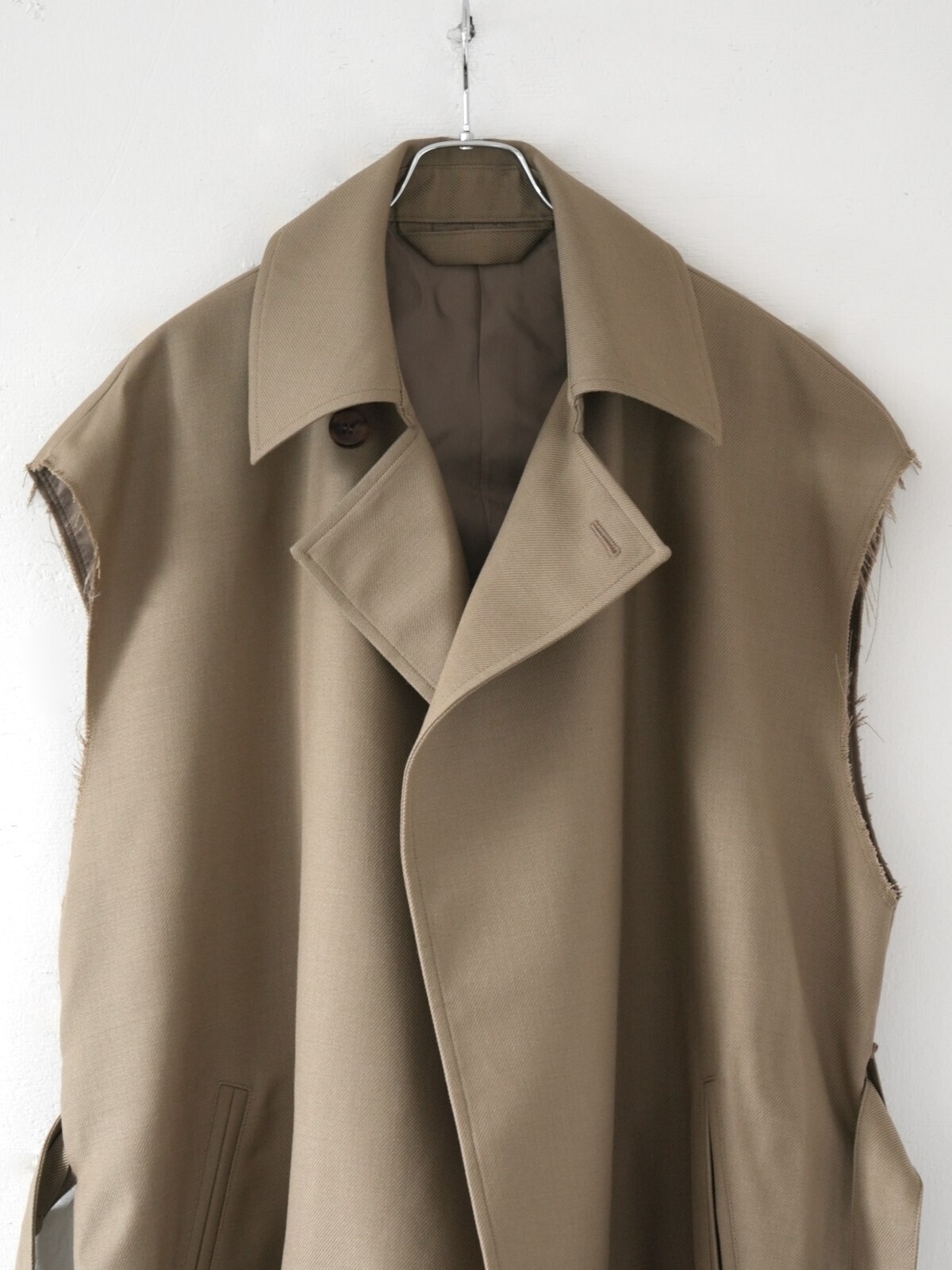 Blanc YM 여성 & 남성 Short Trench Vest 이미지17