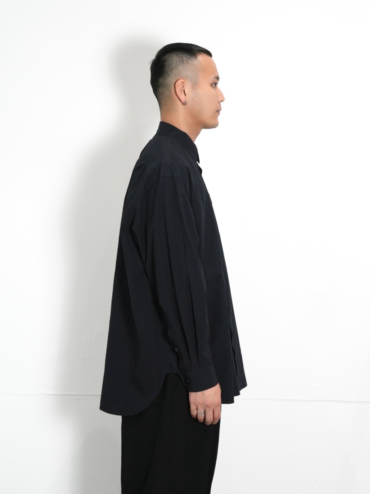 Blanc YM WOMENS & MENS Cotton Wide Shirts IMAGE2