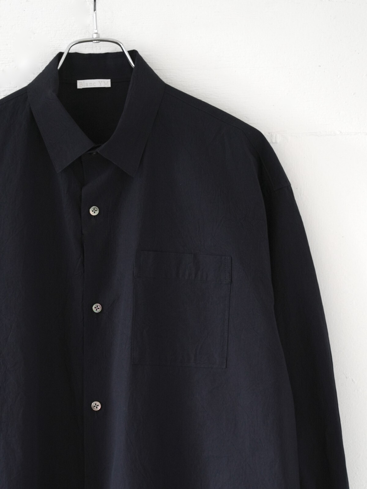 Blanc YM WOMENS & MENS Cotton Wide Shirts IMAGE7