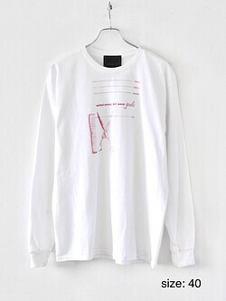 ミスターイット(mister it.) レディース & メンズ シルクスクリーンプリントTシャツ(1刷) ホワイト 40