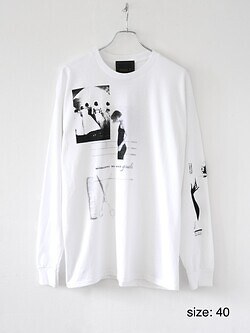 ミスターイット(mister it.) レディース & メンズ シルクスクリーンプリントTシャツ(4刷) ホワイト 40