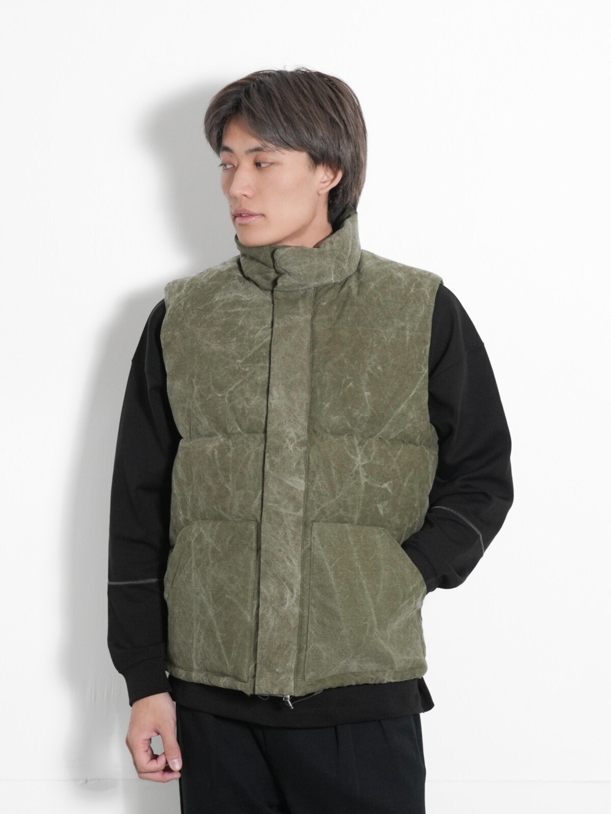 SEVEN BY SEVEN 男士 REWORK DOWN VEST - Vintage Mil-spec sleeping bag - 图片1