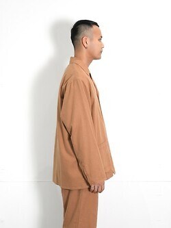 セブン バイ セブン メンズ カバーオールジャケット -無染色オーガニックコットン- 写真10