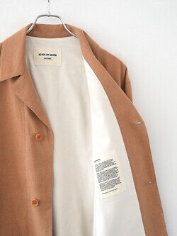 セブン バイ セブン メンズ カバーオールジャケット -無染色オーガニックコットン- 写真6