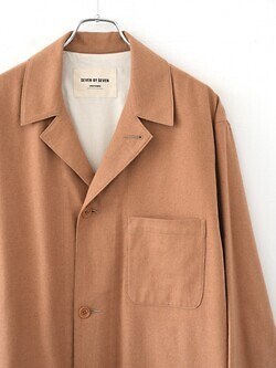 セブン バイ セブン メンズ カバーオールジャケット -無染色オーガニックコットン- 写真4
