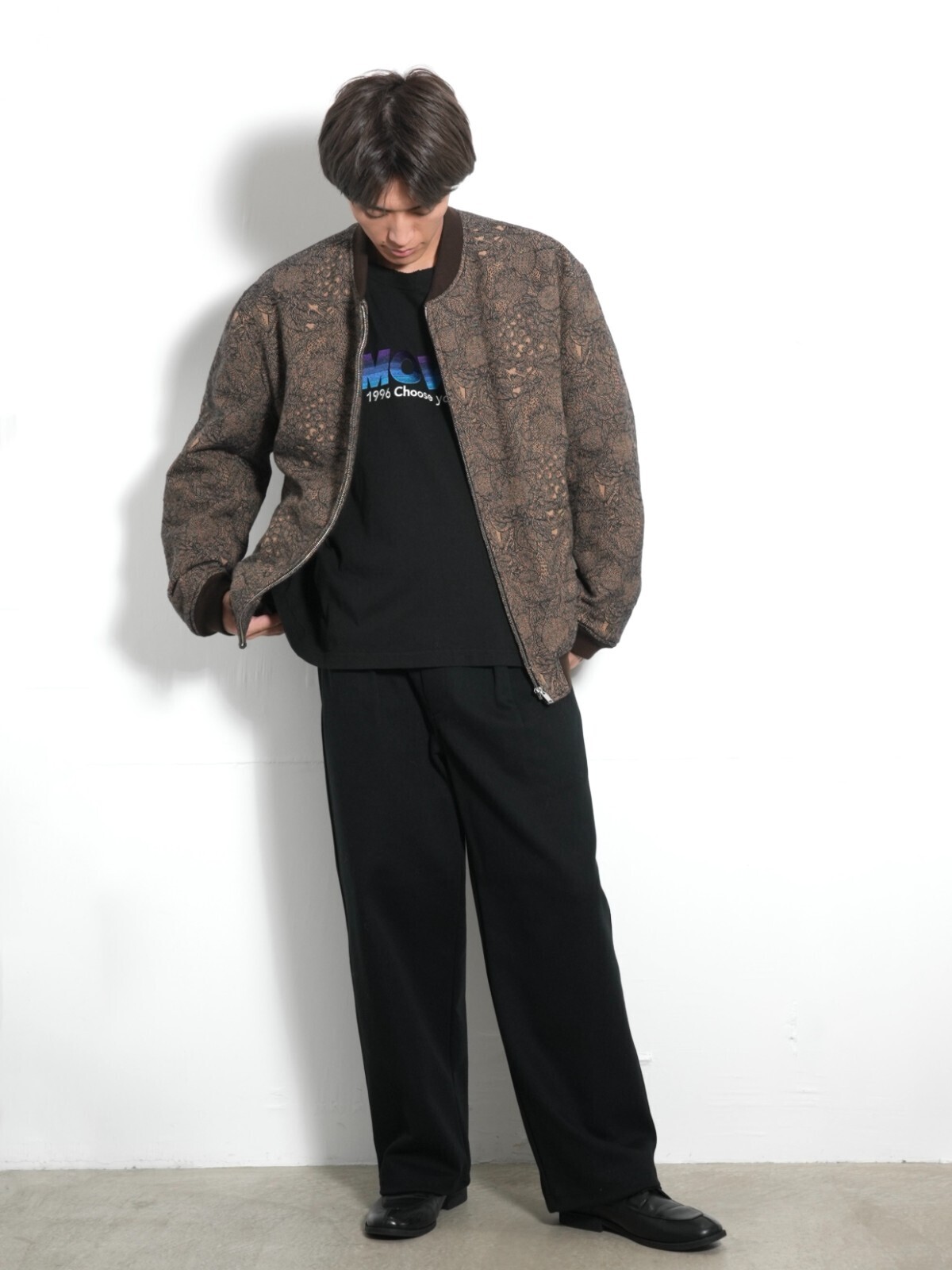 SEVEN BY SEVEN MENS SASHIKO JQ INSULATION BLOUSON - Fruits pattern - IMAGE13