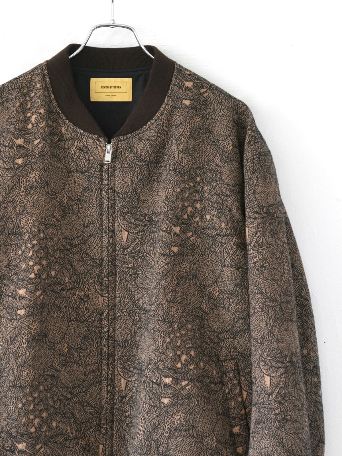 SEVEN BY SEVEN MENS SASHIKO JQ INSULATION BLOUSON - Fruits pattern - IMAGE8