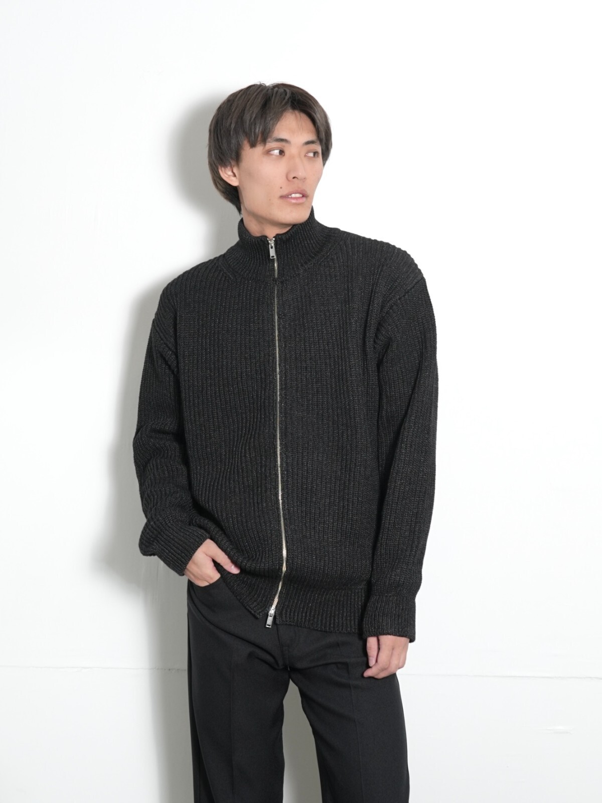 SEVEN BY SEVEN 男士 INDIGO YARN DRIVERS KNIT - One wash - 图片17