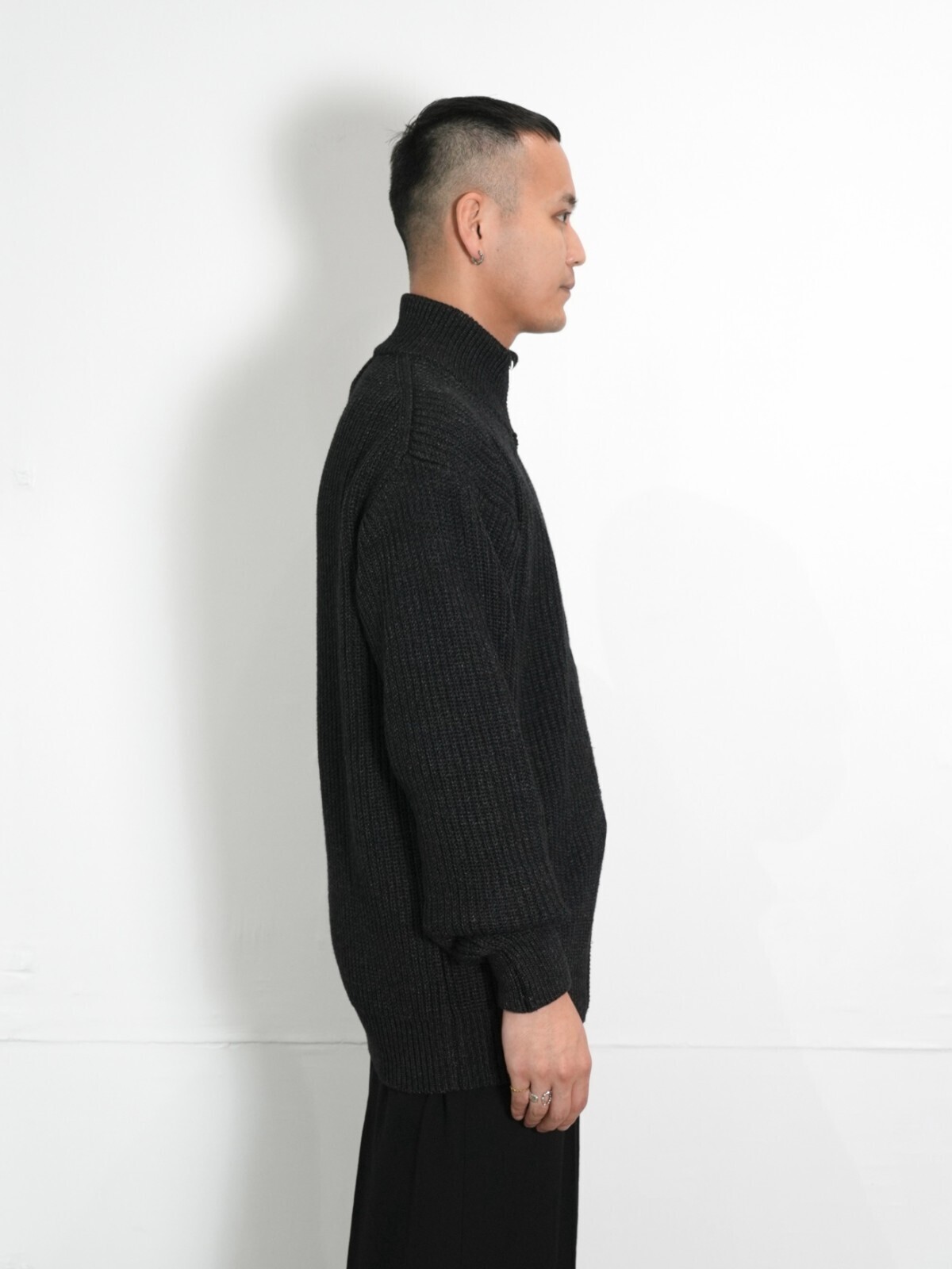 SEVEN BY SEVEN 男士 INDIGO YARN DRIVERS KNIT - One wash - 图片19