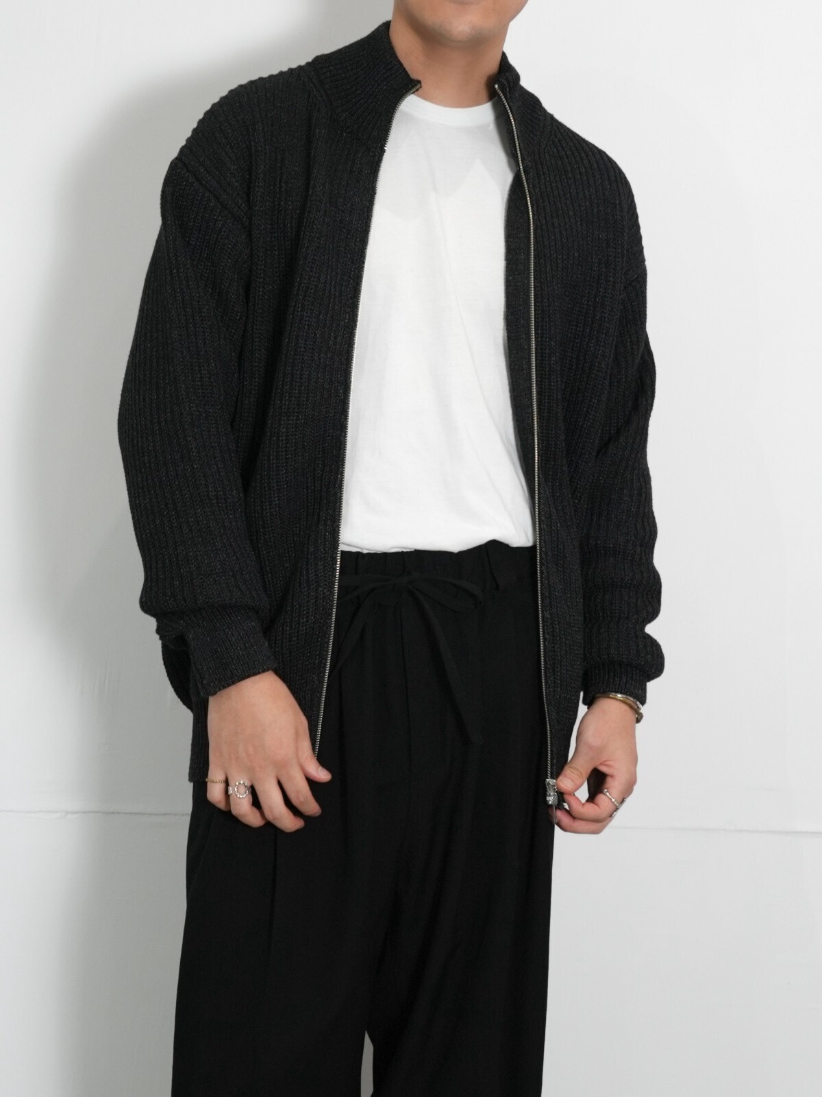 SEVEN BY SEVEN 男士 INDIGO YARN DRIVERS KNIT - One wash - 图片21