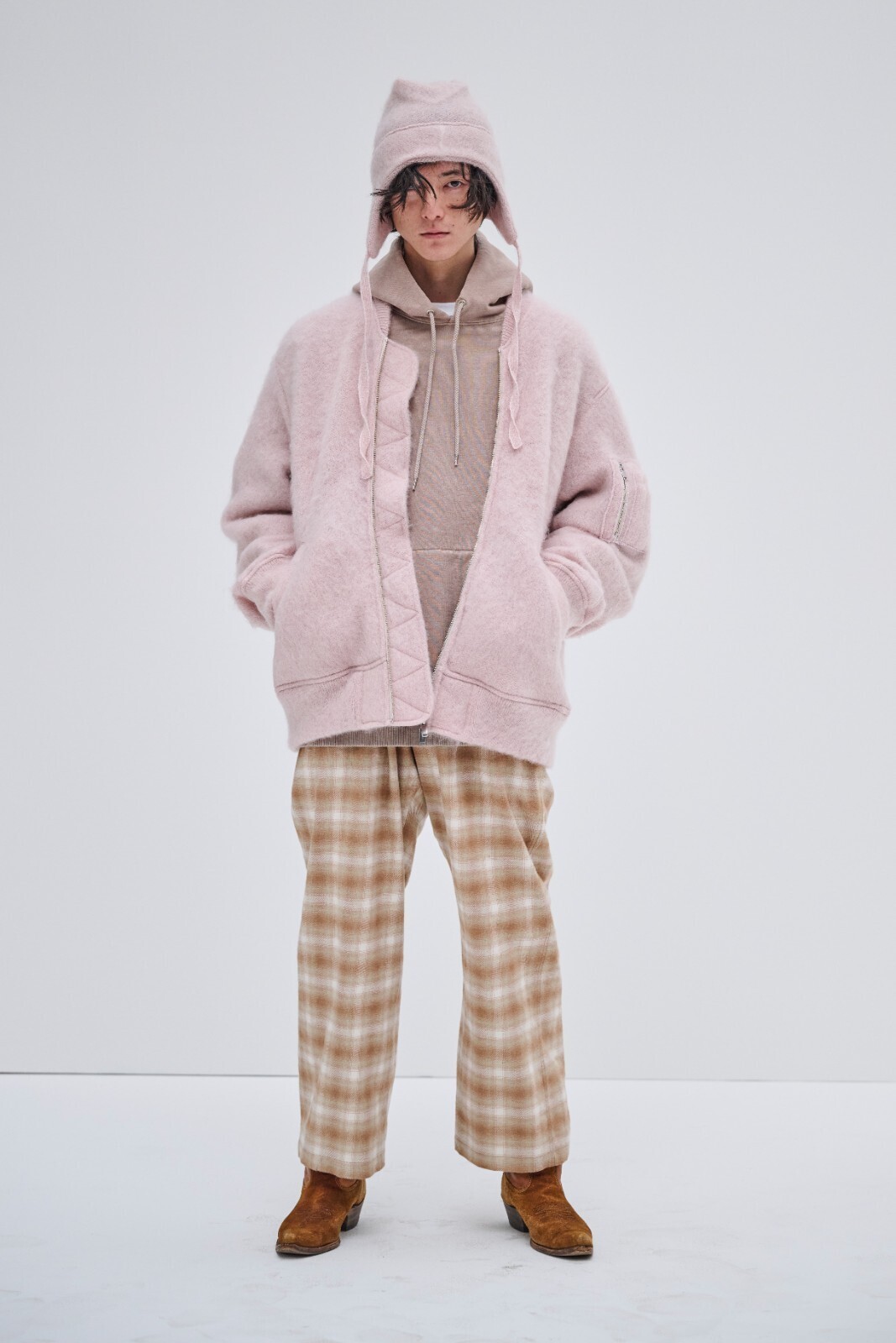 SEVEN BY SEVEN 여성 & 남성 EARMUFF CAP - Brushed mohair - 이미지7