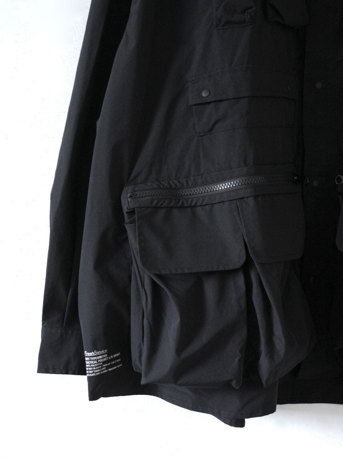 フレッシュサービス メンズ ドライタイプライター タクティカルポケットシャツ(長袖) 画像13