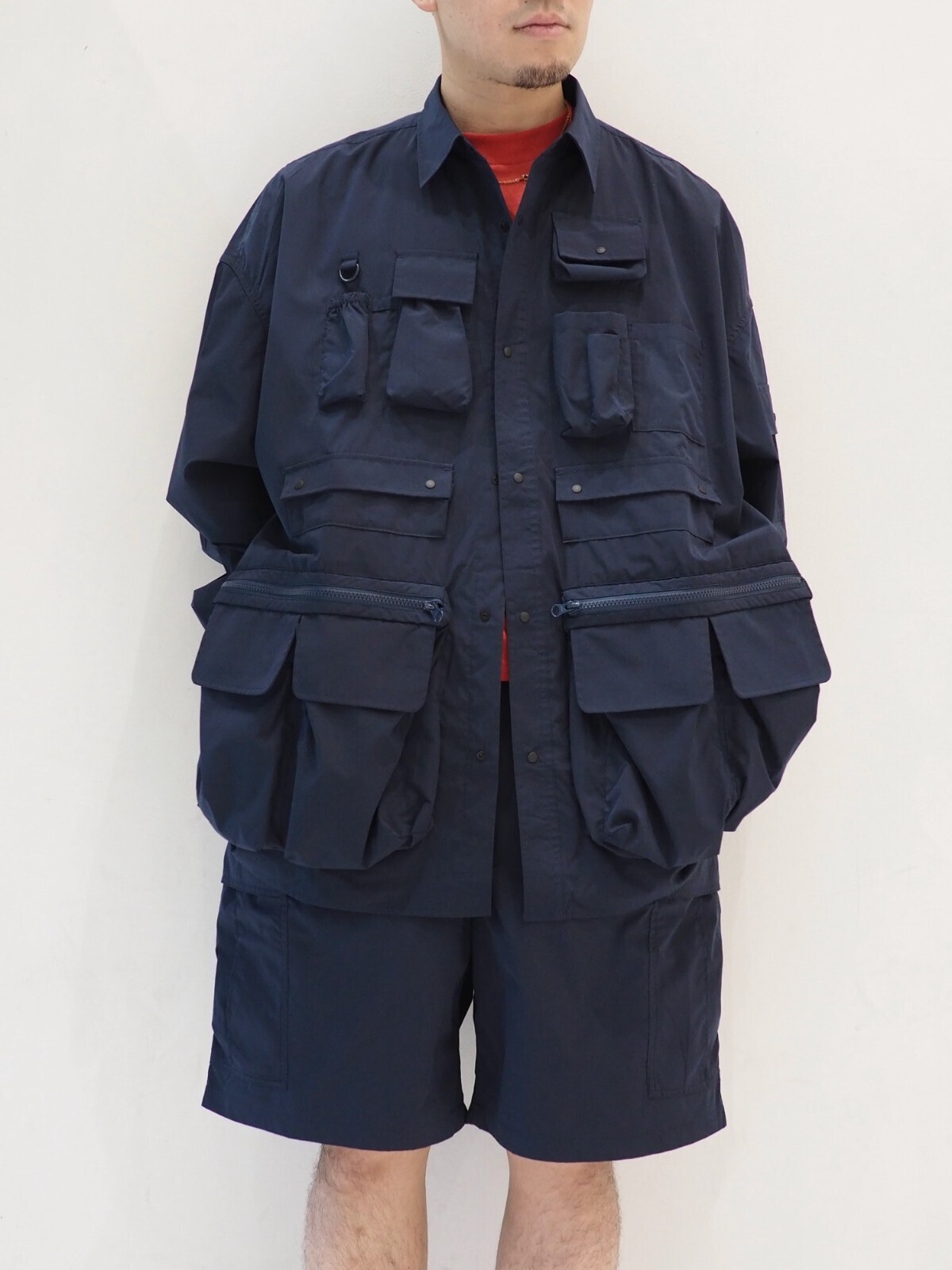 フレッシュサービス メンズ ドライタイプライター タクティカルポケットシャツ(長袖) 画像7