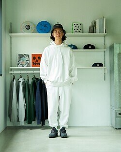 フレッシュサービス メンズ ライトオンスプルオーバーフーディー 画像10