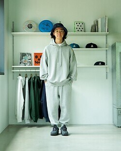 フレッシュサービス メンズ ライトオンスプルオーバーフーディー 画像6